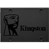 Kingston Disco rigido SSD, Kingston A400, 480 GB, 2,5 pollici, SA400S37/480G, 500 MB/s in lettura, 450 MB/s in scrittura