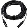 Cordial - Cavo Bilanciato XLR Maschio/XLR Femmina NEUTRIK 10 m, nero