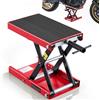 VEVOR Martinetto a Forbice per Moto, Piattaforma di Sollevamento Compatta Carico max 499 kg, Escursione di Sollevamento 9,5-34 cm per Manutenzione Moto da Officina Garage, Sollevatore in Acciaio