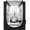 VEVOR Tenda per Stampante 3D da 550 x 650 x 750 mm, Tessuto Oxford 600D, Lamina di Alluminio Composita Interna, Copertura Protettiva Antipolvere con Temperatura Costante e Illuminazione a LED