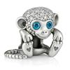 Charmbar Ciondolo a forma di scimmia sfacciata, in argento Sterling 925, compatibile con braccialetti Pandora Moments