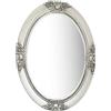 vidaXL Specchio da Parete Stile Barocco 50x70 cm Argento