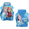 CARTOON Poncho Mare Bambina Frozen Disney Elsa Anna con Cappuccio Accappatoio Microfibra 110x55 cm Asciugatura Rapida 240 GSM Ideale Piscina e Spiaggia Magical Spark