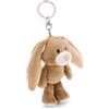 NICI 62301 Lopino Portachiavi a Forma di leprotto, Compagno Fedele per Lo Zaino o la Borsa di Grandi e piccini, 10 cm, Marrone