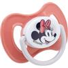 STOR Confezione da 2 Ciucci Minni con Tettarella Fisiologica in Silicone +6 Mesi con Custodia Reversibili Disney Baby