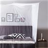 Lumaland zanzariera 200x220x210cm per es. un letto matrimoniale, adatta anche per uso esterno | repellente per insetti particolarmente rinforzata e robusta | a maglia fine, resistente