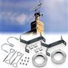 Blulu Kit di montaggio a Y per antenna TV da 5,5 m, cinghie in acciaio zincato, 10,2 cm, palo distanziatore, montaggio a parete, resistente, per stazioni meteorologiche esterne e per prosciutto, casa