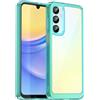 Generico Custodia Compatibile con Samsung Galaxy A16 5G A166 A166B / A16 4G A165 A165F COVER case soft GEL SILICONE protezione antiurto flessibile SLIM matte MORBIDA TPU (Turchese trasparente)