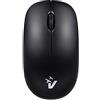 VulTech MW-07 Mouse Wireless Ottico 1600 DPI Senza Fili, 2.4GHz con 3 Tasti + Rotella per lo Scroll, ambidestro, per Notebook/PC/Laptop/Computer/MacBook, Nero