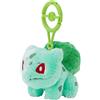 Pokémon Center Mascotte Bulbasaur originale Pokemon Center con moschettone Poké Ball, portac...