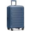 Traveler's Choice Pagosa - Valigia trolley espandibile rigida indistruttibile, Piastra Blu, 2-Piece Set (22/26), Traveler's Choice Pagosa - Valigia trolley espandibile rigida indistruttibile