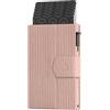 ProWallet Plus - Portacarte - 8 carte, banconote e monete - Portacarte con cerniera - RFID - Piccolo porta carte di credito - Portafoglio elegante (Ripple Rosa salmone)