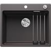 BLANCO ETAGON 6-F | Lavello in granito color grigio roccia | Tipo di montaggio: a filo | per armadi di base larghi 60 cm | Concetto di sistema ben progettato con guide ETAGON versatili