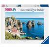 Ravensburger Puzzle 1000 pezzi Faraglioni de Scopello, Sicilia - Puzzle Adulti +14 anni, 70 x 50 cm, Puzzle per Adulti, Foto Sicilia, Idee Regalo