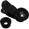 NAMOARLY Obiettivo per Fotocamera Clip per Lenti per Fotocamera del Telefono Obiettivo Fisheye Kit di Lenti per Smartphone