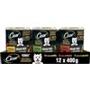 Cesar Natural Goodness Cibo Umido per Cani al Gusto di Pollo, Manzo e Agnello, 12 Lattine da 400 g, Totale 4.8 kg