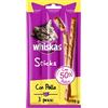 Whiskas Snack per Gatto, Sticks al Pollo, 84 pezzi in Totale ( 28 Confezioni da 18g l'una )