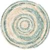 Dimo Tovaglietta Tonda Joan Ø38 cm in Mais Naturale/Verde Acqua - Sottopiatto Decorativo Tavola