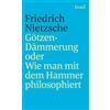 Karl Schlechta Götzen-Dämmerung oder Wie man mit dem Hammer philoso (Tascabile)