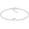 Elli Bracciale Donna Ciondolo Cuore Base in Argento Sterling 925