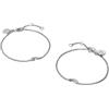 Purelei Rainbow Love - Set di 2 braccialetti con ciondoli arcobaleno integrati, in acciaio inox, impermeabile, lunghezza regolabile 16-19 cm, oro/argento/oro rosa, 19 cm, Acciaio inossidabile, Agata