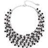 Bocar Collana da donna alla moda, con colletto grosso e cristalli, set di collana e orecchini, fatto a mano, regalo per lei