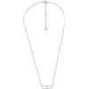 Fossil Collana da donna, Collana a catena in argento sterling, Argento acciaio
