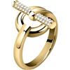 Morellato Anello Donna Collezione ABBRACCIO in Acciaio, Cristalli - SAUC09, Única, Metallo, Nessuna pietra preziosa