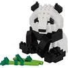 nanoblock Bandai - Nanoblock - Panda Gigante - Mini personaggio a mattoncini - Gioco di costruzione - Kit di costruzione di animali panda in stile pixel - NBC328