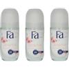 Fa Sensitive Invisible Anti Perspirant Roll-On - White Musk, 50 ml - Up to 48h Gentle Protection, Confezione da 3