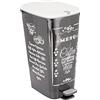 Kis Keter Curver Pattumiera Chic L, Pattumiera a Pedale con Anello Ferma Sacco per Casa e Cucina, Capienza 45 litri, Dimensioni 29x44.5x60.5 cm