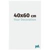 yd. Your Decoration - Cornice 40x60 cm - Bianco Lucente - Decorativa Parete in Plastica con Vetro in acryl - Antiriflesso - 40x60 Cornice - Evry