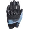 DAINESE - Ermex Gloves, Guanti Moto Estivi da Donna, Traspiranti con Inserti in Mesh, Protezioni Rigide sulle Nocche, Rinforzi in Pelle, Touchscreen, XS, Nero e Blu