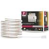 Paulmann 71045 MaxLED 500 Strip LED Full-Line COB set completo 1,5m 10W 750lm 480LEDs/m 2700K 25VA dimmerabile argentato plastica