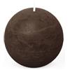 Spaas Candela a sfera in stile rustico 80 mm 24 ore, marrone scuro