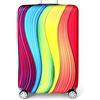 YianBestja Elastico Custodia Valigia Luggage Cover per 18-32 Pollice Valigia, Protezione Valigia Copertura Bagaglio Viaggiare Protector Copertura, Arcobaleno, L (25-26 inch Luggage Case), Modern