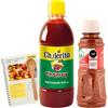 TLT FOODS Pack Salsa Chamoy Chilerito 355ml + Tajín in polvere classico, miscela di peperoncini, lime e sale 142g - Condimenti messicani dolci e piccanti per frutta, insalate e antipasti