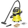 KÄRCHER aspiratore solidi liquidi WD 5 V-25/5/22, 1200 W, contenitore in plastica: 25 l, tubo di aspirazione: 2,2 m, funzione soffiante, filtro in vello, pulizia automatica filtro