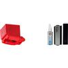 Audio-Technica Audio Technica ATN91R puntina di ricambio, colore rosso & Meliconi Vinyl - Kit di pulizia professionale per tutti i tipi di dischi, colore: argento