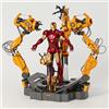 Marvel action figure Marvel IRON MAN Mark IV MK4 & SUIT-UP GANTRY luci LED ZD Toys