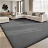 Sour Lemon Tappeto shaggy crema, grigio, lavabile, antiscivolo, soffice, 275 x 370, per soggiorno e camera da letto