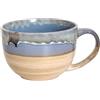 hengshukeji Tazze da tè in ceramica grandi da 700 ml, ciotole per cereali con manici, ciotole per zuppa, ciotole per insalata, ciotole per ramen per caffè, cereali, zuppa, snack (Azzurro)