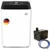 Comedes Demecto 10 eco deumidificatore (10 l/24 h) + pompa a condensa PowerDrain, adatto per ambienti fino a 50 m², basso rumore, efficienza energetica, con tubo 3 m