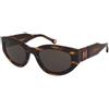 Carolina Herrera HER 0370/S EX4/IR | Occhiali da Sole Graduati o Non Graduati | Plastica | Cat Eye | Marrone, Havana | Adrialenti