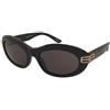 Balenciaga BB0431S 001 | Occhiali da Sole Graduati o Non Graduati | Prova Online | Plastica | Ovali / Ellittici | Nero | Adrialenti