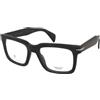 David Beckham DB 1237 2W8 | Occhiali da Vista Graduati | Plastica | Quadrati | Grigio, Trasparente | Adrialenti