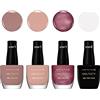 Max Factor Set Smalti Unghie Nailfinity, Smalti a Lunga Tenuta Effetto Gel, 100 The Finale, 215 Standing Ovation, 240 Starlet, 200 The Icon