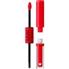 NYX Professional Makeup Rossetto Ultra Pigmentato, Brillantezza a Lunga Tenuta, No Transfer, Shine Loud, 11 Rebel In Red