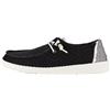 HEYDUDE Women Wendy Boho Crochet Black Casual Moccasin 37 EU