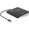 DELOCK CAJA EXTERNA para UNIDADES Slim SATA DE RANURA DE 5,25? CONECTOR DE 9,5/12,7 MM A USB Tipo A, CARCASA DE UNIDAD 42604